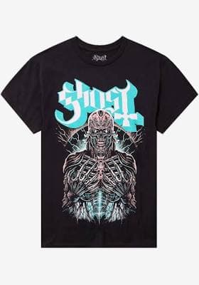 Ghost Skeleton Cyborg Graphic T-Shirt