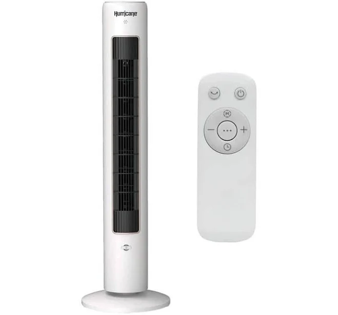 Hurricane 40 Inch Triple Action Air Enhancing Tower Fan and Aromatherapy Diffuser