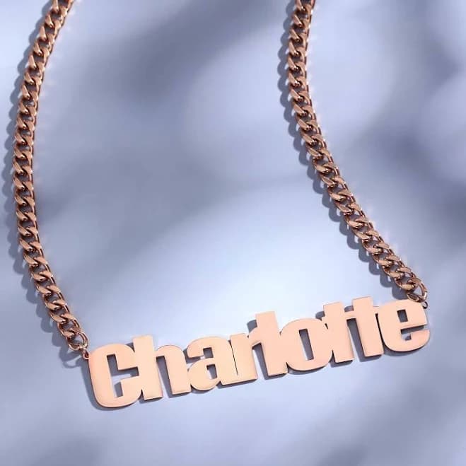 Personalized Curb Cuban Chain Necklace