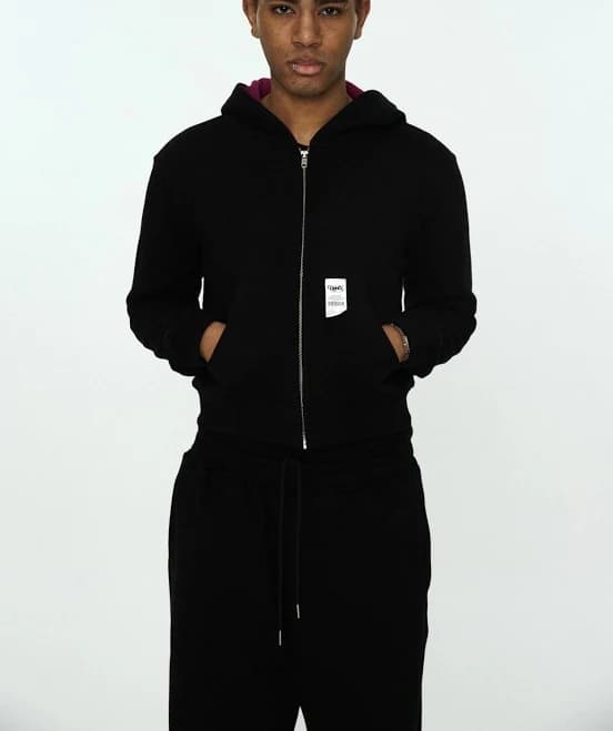 gyko Color point crop hoodie ONE