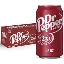 Dr Pepper Soda, 8 Pack
