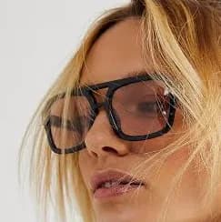 Free People Polarized Aviator Sunglasses
