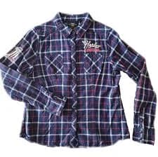 Harley-Davidson Women's Skull #1 Plaid Flannel Shirt