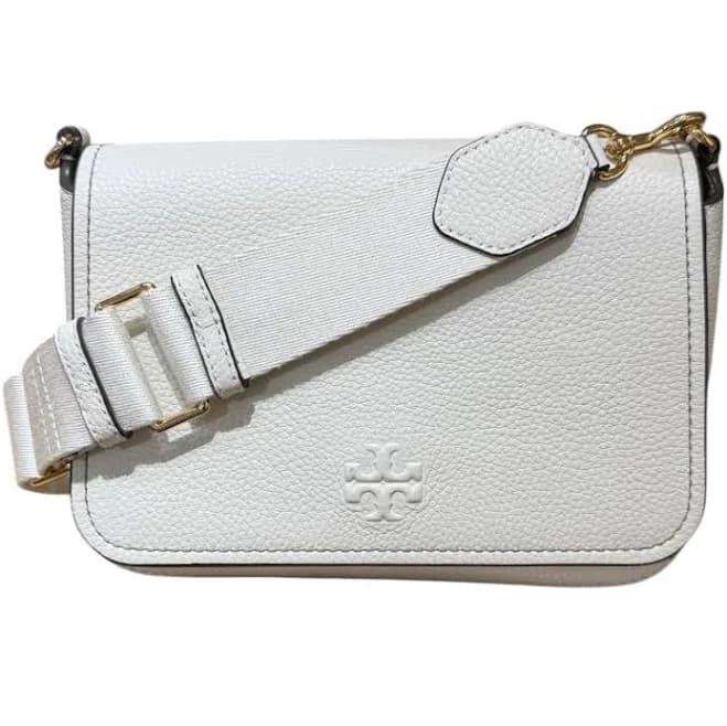 Tory Burch Women's Thea Pebbled Leather Flap Crossbody Bag