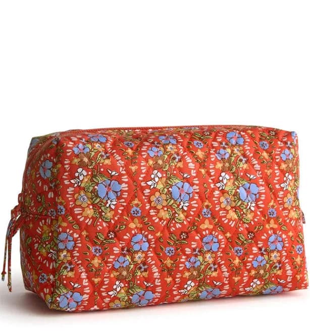 Vera Bradley Large Cosmetic Bag Garden Paisley
