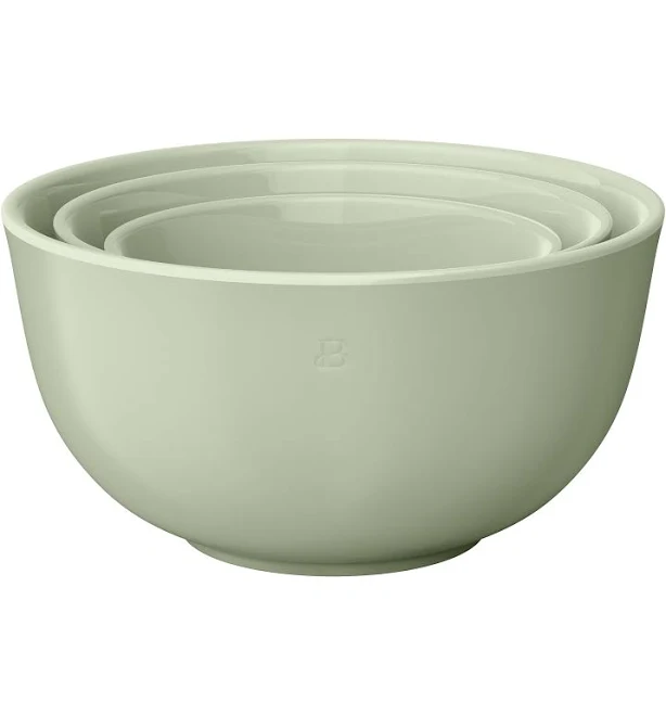 Drew Barrymore 3-Piece Stoneware Nesting Mixing Bowl Set