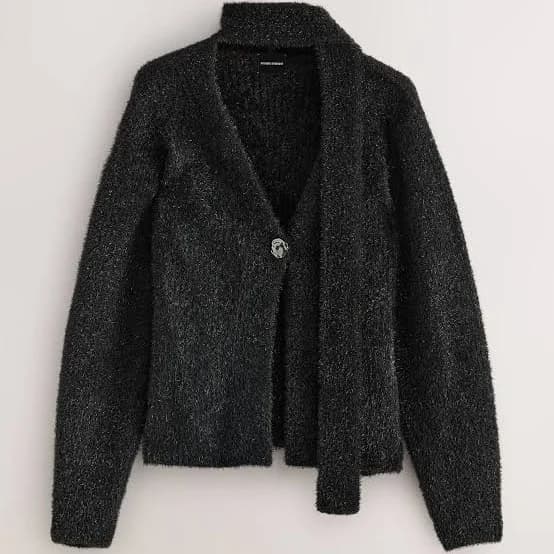 Nothing Ordinary Sparkle Tinsel Knit Cardigan