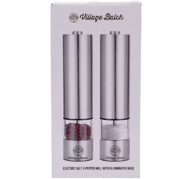 Electric Salt & Pepper Grinder Set