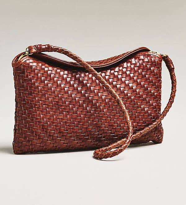 Bembien Roux Handwoven Leather Clutch