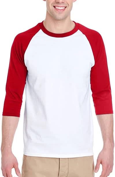 Gildan Heavy Cotton 3/4-Raglan Sleeve T-Shirt Men's