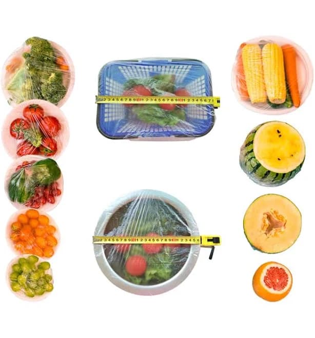 XLPYD 100pcs Upgraded Pre-Cut Plastic Wrap