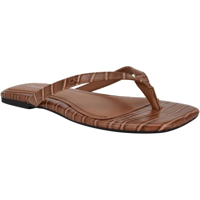 Calvin Klein Women's Stelea Flat Thong Sandals