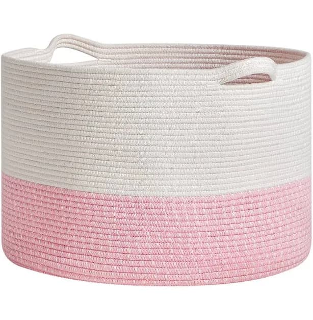Breakwater Bay Large Cotton Rope Blanket Basket