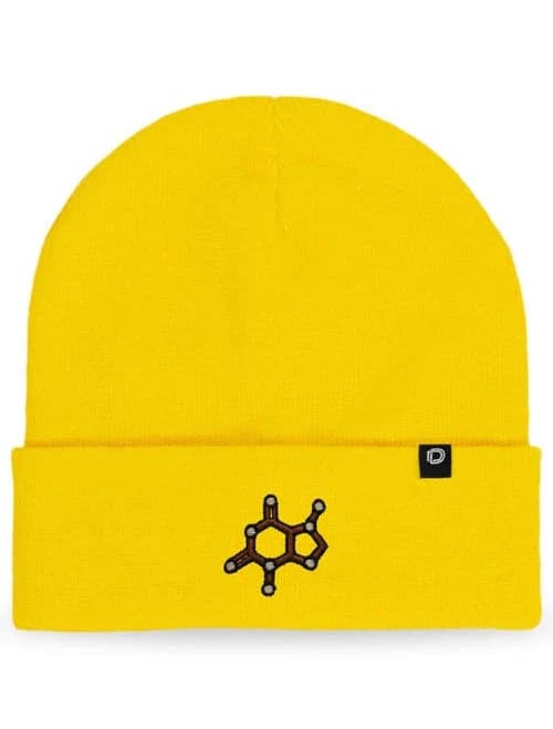 Dalix Men's Molecule Embroidered Knit Beanie Hat