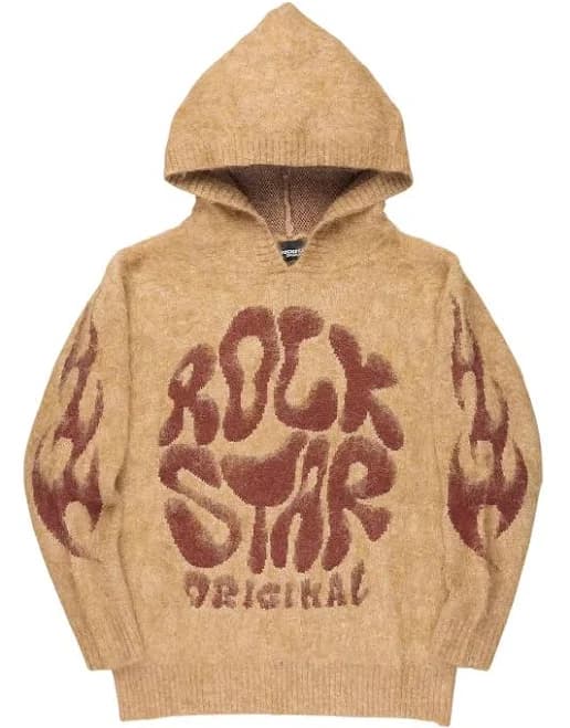 Hakon Graphic Knitted Hoodie