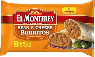 Bean and Cheese Burritos â€“ Family Pack of 8 Frozen Burritos, Made with Flavorful Beans, Delicious Cheese and No Artificial Flavors, Perfect for Quick Family Meals (8 Count)