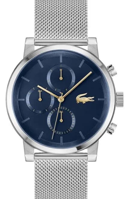 Lacoste Men's Replay Multifunction Stainless Steel Mesh Watch