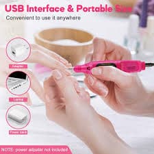 Amazon.com: USB Electric Nail Drill,Professional Portable Nail File,YIMART Gel Nails Manicure Pedicure Polishing with 6Pcs Nail Drill Bits Nail Art Tools Kit Nail Drill Machine (Green) : Beauty & Personal Care