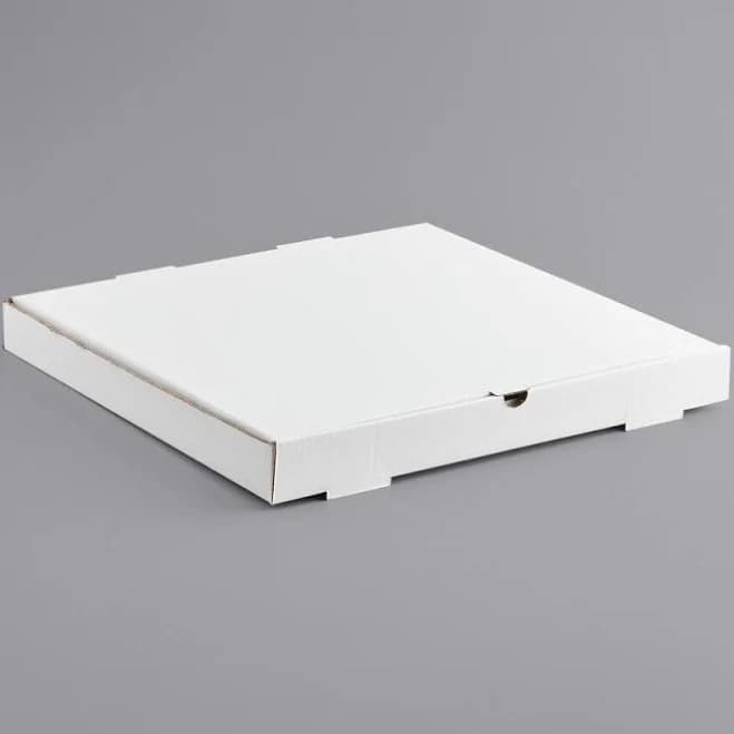 Choice 18" x 18" x 2" White Customizable Corrugated Plain Pizza Box - 50/Bundle