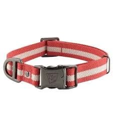 Tractor Supply Medium Retro Stripe Dog Collar, Red