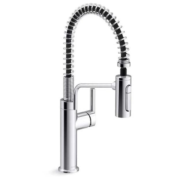 KOHLER Ringby Single Handle 3-Function Pull Down Sprayer Kitchen Faucet