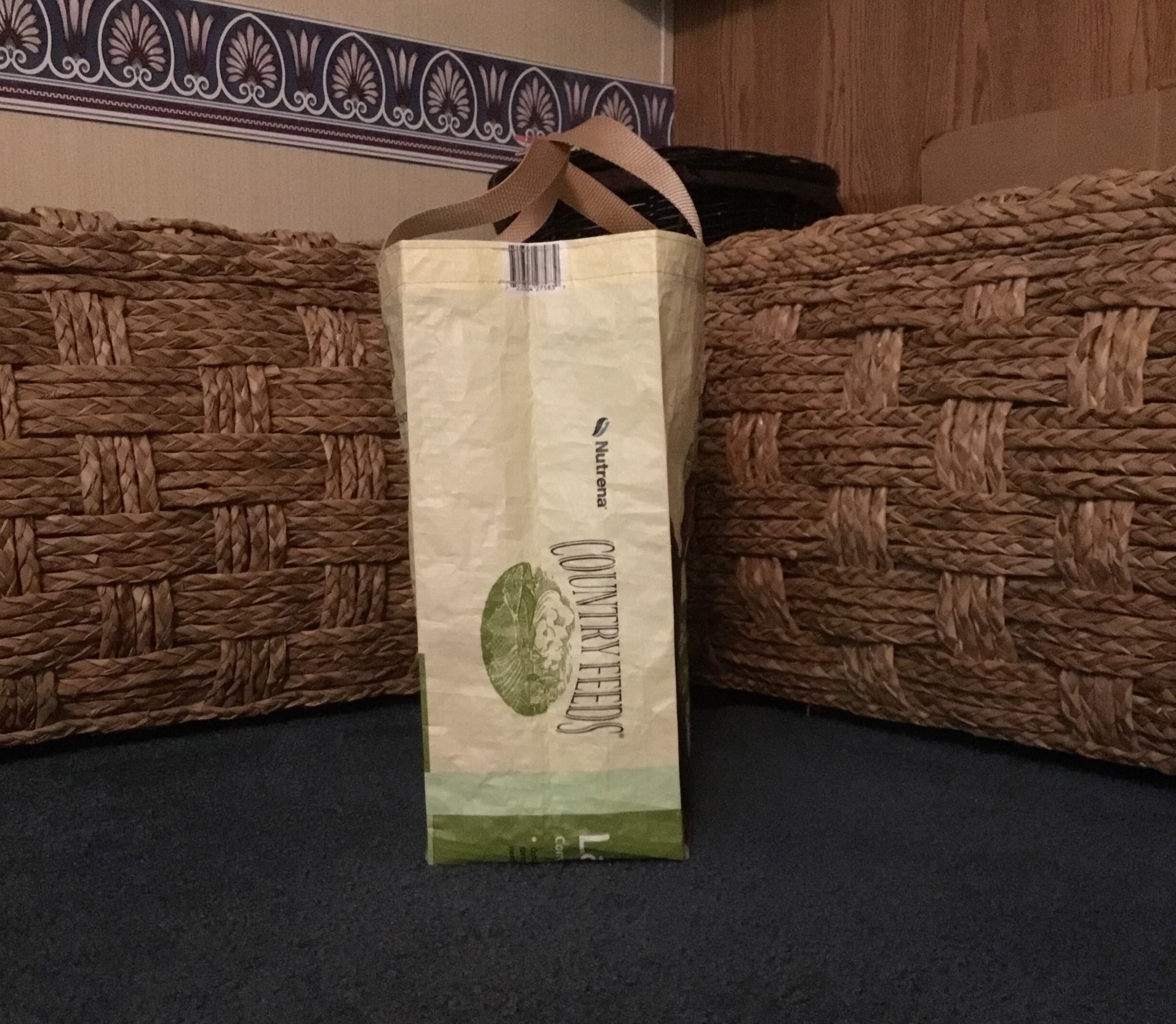 Recycled, Repurposed Feed Bag Tote, GROCERY BAG, Reusable Bag, Market Tote, Zero Waste, Reusable Shopping Bag - Etsy