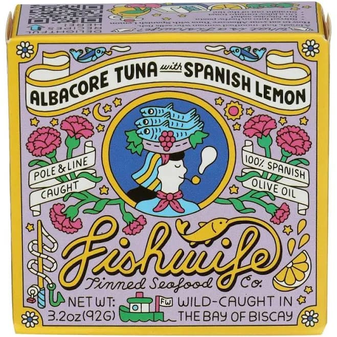 Fishwife Albacore Tuna with Spanish Lemon, 3.2 Ounce -- 12 per case