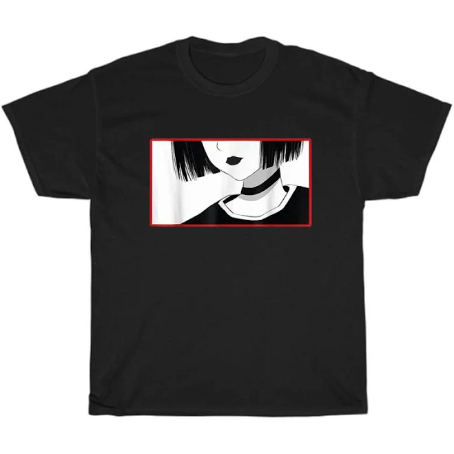 Aesthetic Goth Anime Girl Soft Grunge Aesthetic Gothic T-shirt Unisex