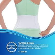 Amazon.com: NYOrtho Tapered Abdominal Binder - Firm Compression Wrap - Breathable Stomach Support Post Injury or Surgery - With Contoured Body-Specific Design - 36-42 Inch - Made in USA : Health & Household