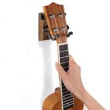 Amazon.com: SNIGJAT Ukulele Wall Mount 2 Pack, Black Walnut Wood Ukulele Hanger Wall Hook Holder Stand with Screws, Ukulele Wall Mount Hanger for Mandolin, Banjo, Concert, Pineapple, Soprano, Tenor, Baritone : Musical