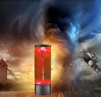 Amazon.com: COLORLIFE Twister Hurricane Light- Novelty Nature Decor Gift for Boys Girls, Men, Women Mini Water Vortex Maker Mood Night Light Birthday Holiday Christmas : Sports & Outdoors