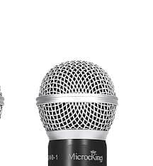 Amazon.com: MicrocKing Wireless Microphone System, with 4 Handheld Mics, Metal Build, Fixed Frequency, Long Range 400ft, Ideal for Party/Wedding/Church/Conference/Speech : Musical Instruments