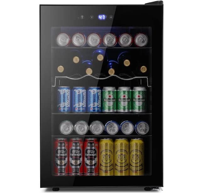 COWSAR 20.28-in W 88 -Can Capacity Freestanding Indoor Beverage Refrigerator