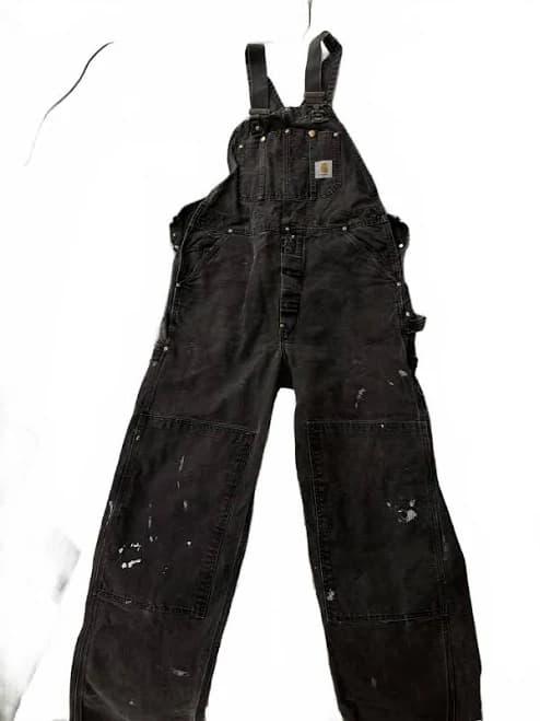 Carhartt Men's Black Denim Overalls
