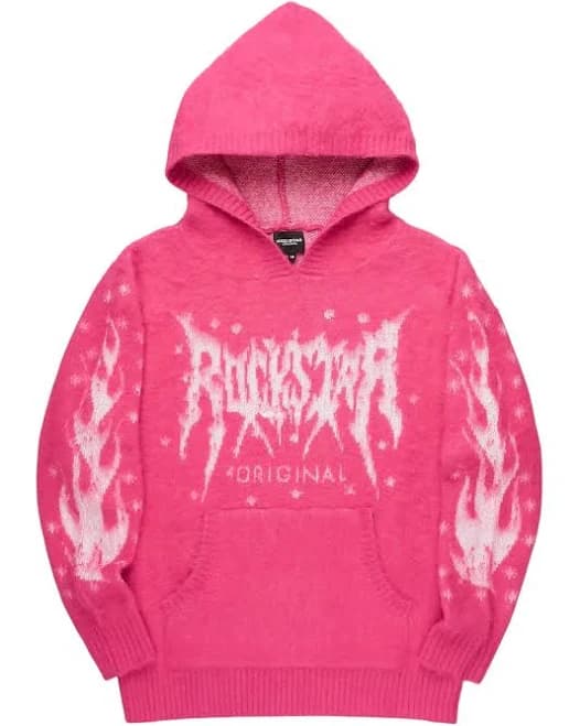Keshay Graphic Knit Hoodie