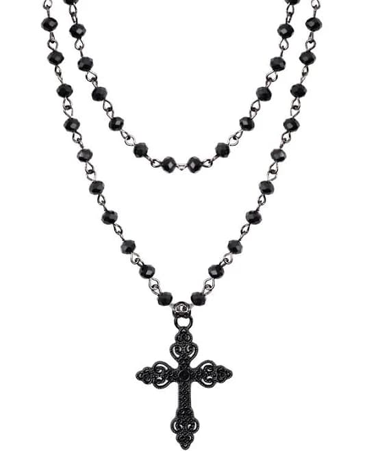 Sacina Gothic Cross Choker Necklace