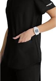 Amazon.com: Skechers by Barco Vitality Electra Classic Fit Scrub Top for Women – Black, 3-Pocket Classic V-Neck Top w/ 4-Way Stretch – Moisture Wicking, Quick-Shed, Anti-Static – XS, Regular Fit: Clothing, Shoes