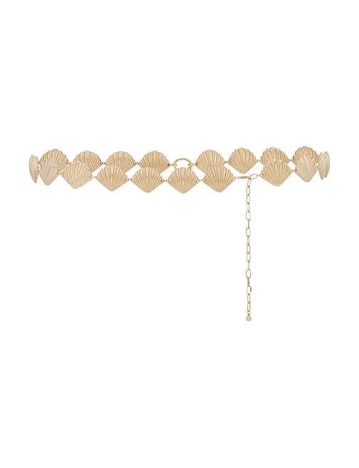 Ettika 18k Gold Plated Scallop Shell Body Chain