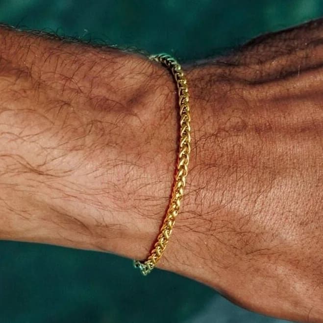Minimalist Dainty Stainless Steel Chain Bracelet for Men