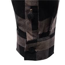 ZKCCNUK Men Casual Splicing Turndown Pullover Lattice Fake Two Butts Sweater - Walmart.com