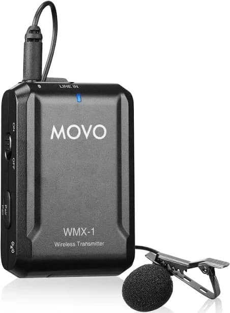 Movo WMX-1-TX Wireless Lavalier Microphone Transmitter