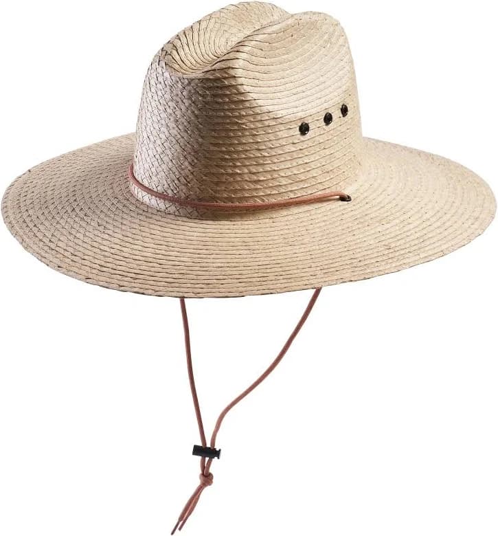 Redhead Palm Straw Lifeguard Hat