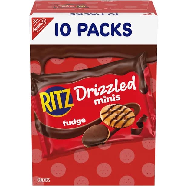 Nabisco Ritz Drizzled Fudge Minis Crackers