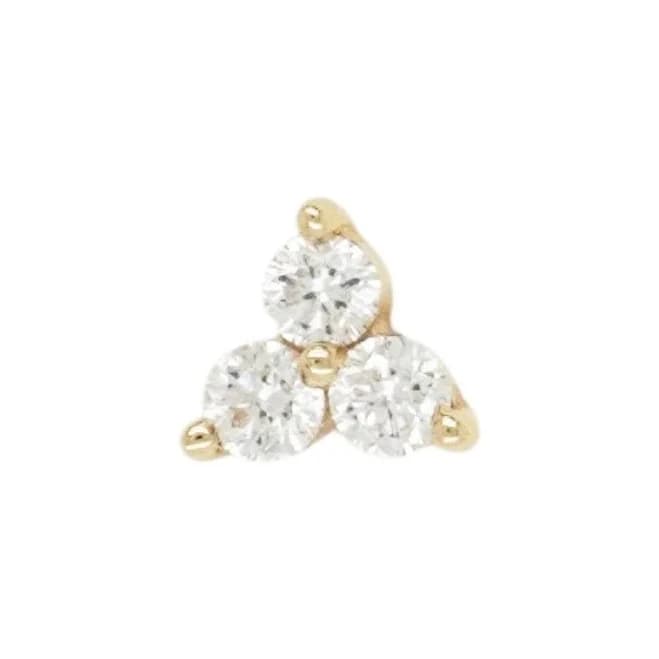 La Rose 14K Diamond Cluster Stud