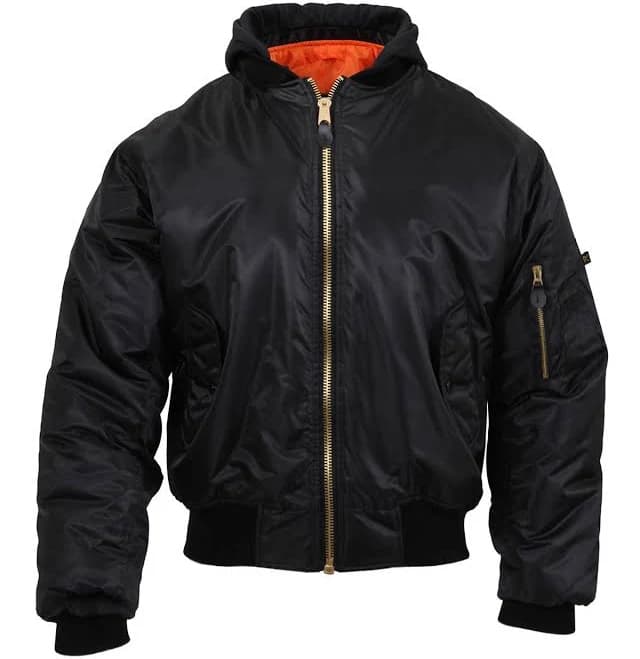 Rothco Men's Hooded MA-1 Flight Jacket