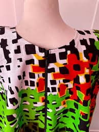 Ankara Print Maxi Dress: Sleeveless A-line With Lace Panel (up to UK XXL) - Etsy