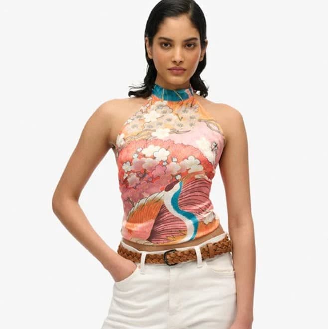 Superdry Women's Jacquard Halter Top