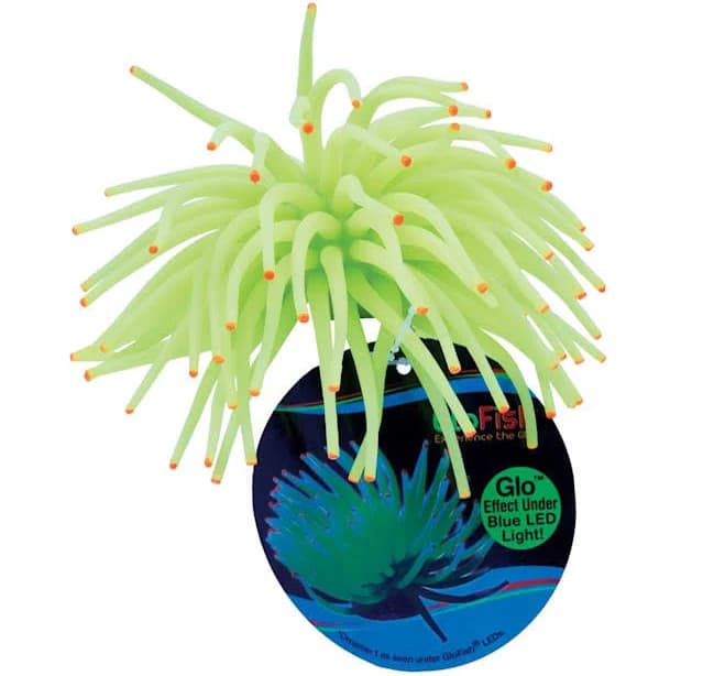 Glofish Anemone Aquarium Ornament