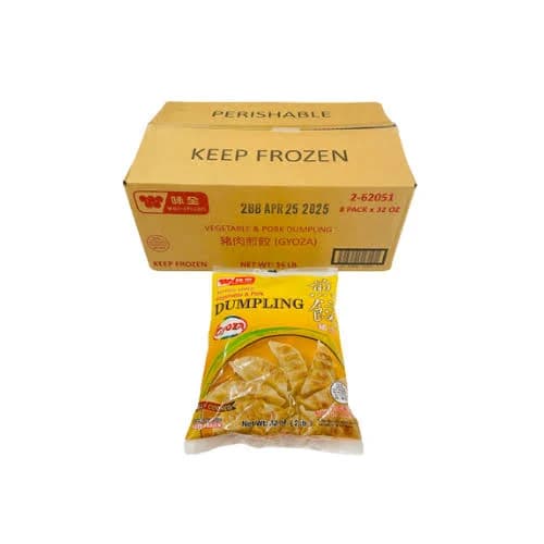 Wei Chuan Vegetable & Pork Dumpling (Gyoza) 8*32oz/Case
