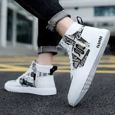 Fashion High top Sneakers Mens Classic Gym Tennis Shoes for Men Lace Up Casual Walking Shoes - Walmart.com